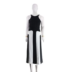 Monochrome Sleeveless Paneled Midi Dress & Other Stories